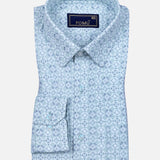 Green Floral Cotton Shirt – Regular Fit Full Sleeves
