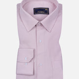 Solid Pink Cotton Shirt – Regular Fit Full Sleeves