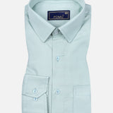 Plain Pista Green Cotton Shirt – Regular Fit Full Sleeves