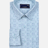 Green Floral Cotton Shirt – Regular Fit Full Sleeves