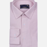 Solid Pink Cotton Shirt – Regular Fit Full Sleeves