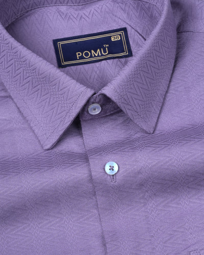 Solid Vine Cotton Shirt – Regular Fit Full Sleeves