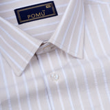 Cream Blend Shirt – Regular Fit Full Sleeves