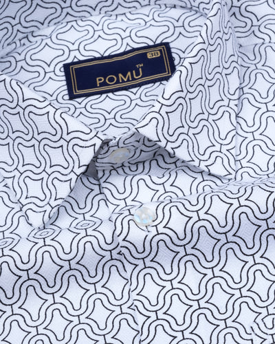 Plain White Cotton Shirt – Regular Fit Full Sleeves