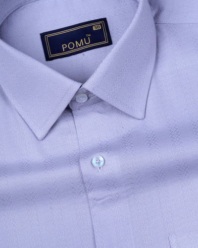 Solid Gray Cotton Shirt – Regular Fit Full Sleeves | Everyday Neutral for Smart Styling