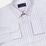 Cream Blend Shirt – Regular Fit Full Sleeves