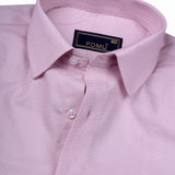 Solid Pink Cotton Shirt – Regular Fit Full Sleeves | Subtle & Stylish Wardrobe Essential