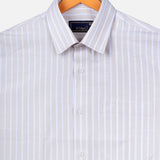 Cream Blend Shirt – Regular Fit Full Sleeves