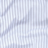 White Textured Cotton Shirt – Regular Fit Full Sleeves | Subtle Self-Striped Elegance