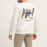 Rock White Sweatshirt for Men – 240 GSM, Temperature-Control Fabric, Breathable & Soft Feel | Full Sleeves, Regular Fit Pullover