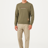 EarthForm Olive Green Sweatshirt – 240 GSM Temperature-Control Fabric, Soft & Breathable | Men’s Full Sleeve Minimal Pullover