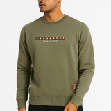 EarthForm Olive Green Sweatshirt – 240 GSM Temperature-Control Fabric, Soft & Breathable | Men’s Full Sleeve Minimal Pullover