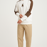 Glacier Tone Catskill White Sweatshirt – 240 GSM Breathable Cotton Blend, Soft Feel, Temperature Control | Men’s Full Sleeve Winter Pullover