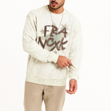 Chrome White Sweatshirt  240 GSM, Temperature-Control Fabric, Breathable & Soft Feel | Full Sleeves Regular Fit Winter Layer