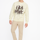 Chrome White Sweatshirt  240 GSM, Temperature-Control Fabric, Breathable & Soft Feel | Full Sleeves Regular Fit Winter Layer