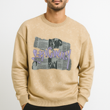SunClay Deep Peach Sweatshirt – 240 GSM Soft Cotton Blend, Temperature-Control & Breathable | Men’s Full Sleeve Minimal Pullover