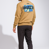 RustEdge Burning Brown Sweatshirt – 240 GSM Cotton Blend, Breathable & Soft Feel, Temp-Control Fabric | Men’s Full Sleeve Winter Pullover