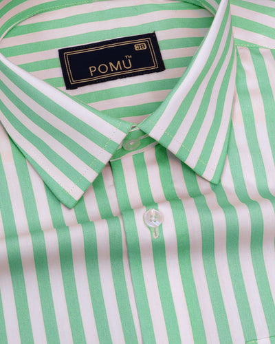 CedarMist Dusty Green Shirt – Giza Cotton, Regular Fit, Full Sleeves | Soft Solid Men’s Casual & Semi-Formal Shirt