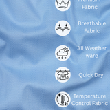 Solid Sky Blue Cotton Shirt – Regular Fit Full Sleeves | Fresh & Cool Everyday Essential