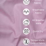Solid Pink Cotton Shirt – Regular Fit Full Sleeves | Soft Tone with Clean Finish
