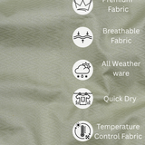 Solid Green Cotton Shirt – Regular Fit Full Sleeves