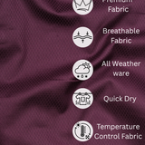 Solid Maroon Cotton Shirt – Regular Fit Full Sleeves