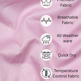 Solid Pink Cotton Shirt – Regular Fit Full Sleeves