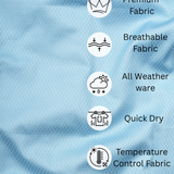 Teal Blue Cotton Shirt – Regular Fit Full Sleeves