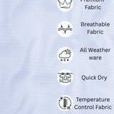 Solid White Cotton Shirt – Regular Fit Full Sleeve