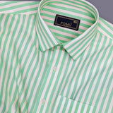 CedarMist Dusty Green Shirt – Giza Cotton, Regular Fit, Full Sleeves | Soft Solid Men’s Casual & Semi-Formal Shirt