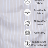 Cream Blend Shirt – Regular Fit Full Sleeves