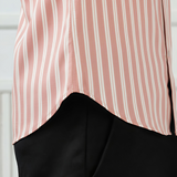 RoseForge Copper Rose Striped Shirt – Giza Cotton, Regular Fit, Full Sleeves | Men’s Refined Casual & Office Shirt