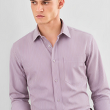 AlpineBlush Mountain Pink Shirt – Giza Cotton, Regular Fit, Full Sleeves | Soft Solid Shirt for Men