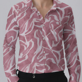 Raspberry Pink Clubwear Shirt for Men – Glossy Viscon Nylon Blend, Full Sleeves, Regular Fit | Bold Party-Ready Style