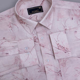 Rose Quartz Light Pink Nylon-Viscose Shirt for Men – Premium Regular Fit, Solid Color, Full Sleeves, Soft Lightweight Fabric for Smart Casual Wear