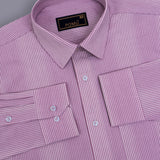 AlpineBlush Mountain Pink Shirt – Giza Cotton, Regular Fit, Full Sleeves | Soft Solid Shirt for Men