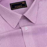 AlpineBlush Mountain Pink Shirt – Giza Cotton, Regular Fit, Full Sleeves | Soft Solid Shirt for Men