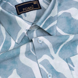 MistMint Pastel Green Club Shirt – Viscon Nylon Blend, Regular Fit, Full Sleeves | Soft Party-Ready Men’s Shirt