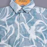 MistMint Pastel Green Club Shirt – Viscon Nylon Blend, Regular Fit, Full Sleeves | Soft Party-Ready Men’s Shirt