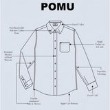 Gray Textured Cotton Shirt – Regular Fit Full Sleeves